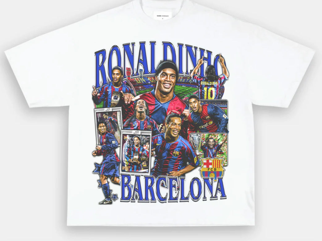 RONALDINHO BARCELONA TEE - Unseen
