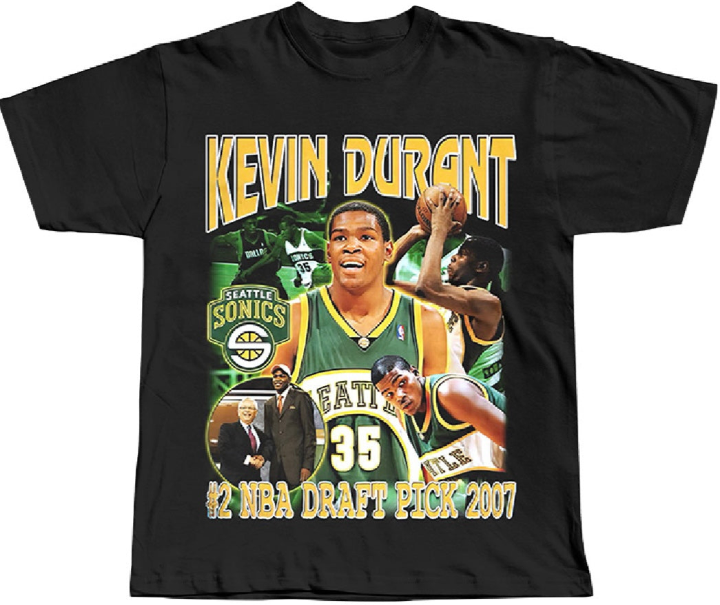 KEVIN DURANT 'SUPERSONICS' BLACK TEE - Unseen