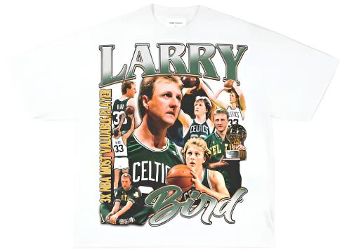 LARRY BIRD WHITE TEE - Unseen