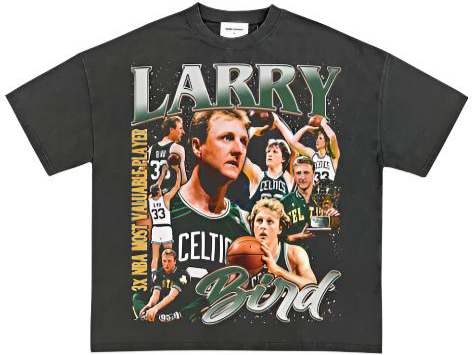 LARRY BIRD BLACK TEE - Unseen