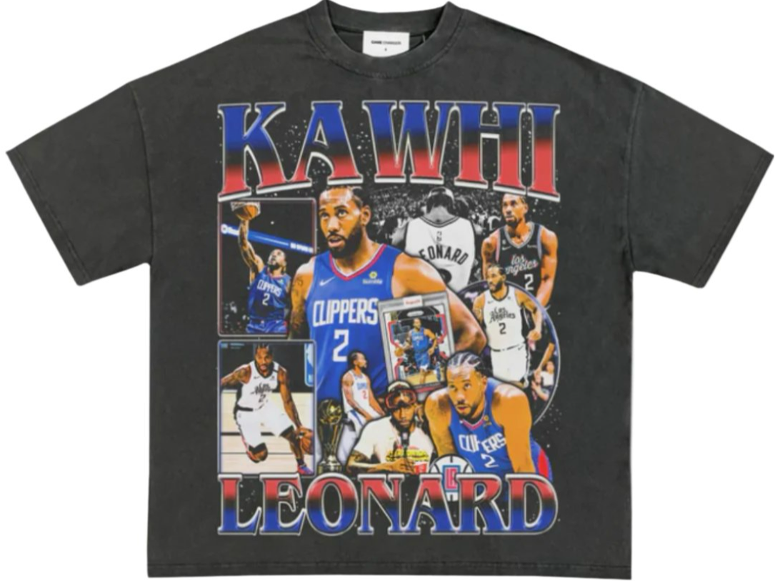 KAWHI LEONARD BLACK TEE - Unseen