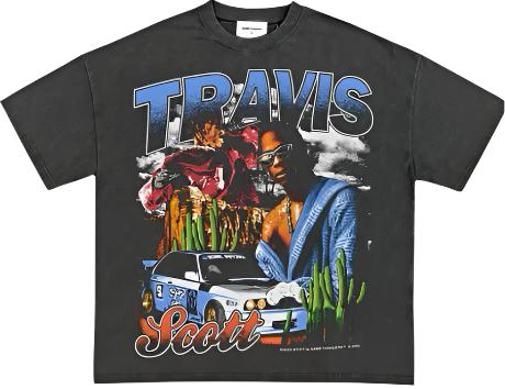 TRAVIS SCOTT BLACK TEE - Unseen 