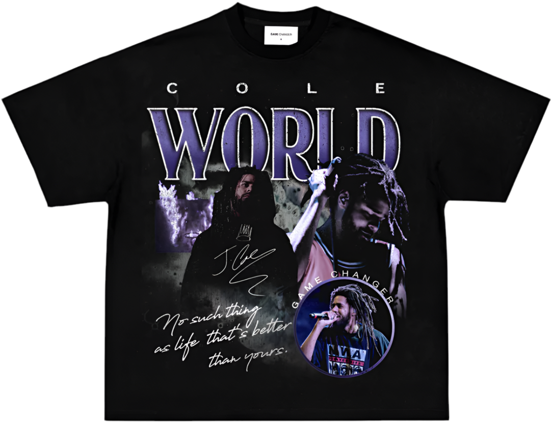 J COLE 'LOVE YOURZ' BLACK TEE - Unseen 
