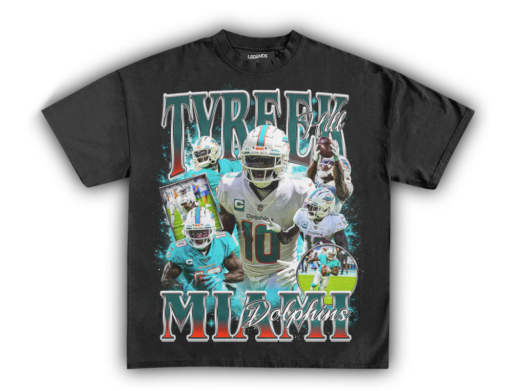 TYREEK HILL ‘DOLPHINS’ TEE - Unseen 