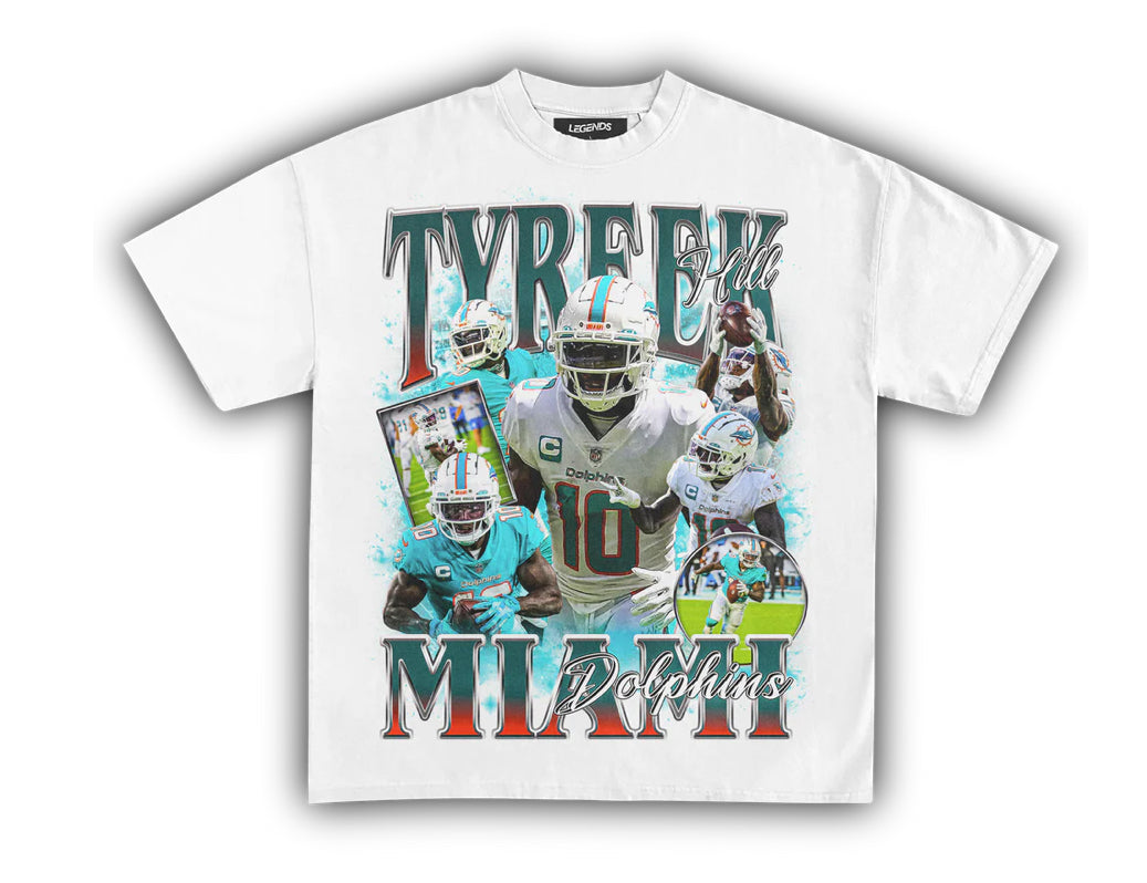 TYREEK HILL ‘DOLPHINS’ TEE - Unseen 