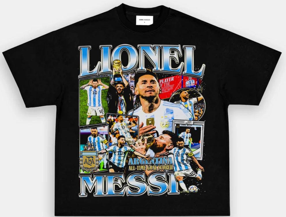 LIONEL MESSI ARGENTINA TEE - Unseen